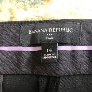 Women’s Banana Republic Factory “Ryan” Straight Black Dress Pants – Sz 14